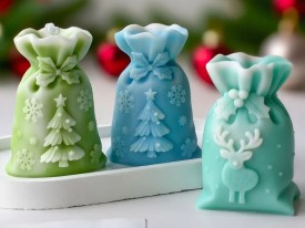 Molde silicona bolsa de Navidad